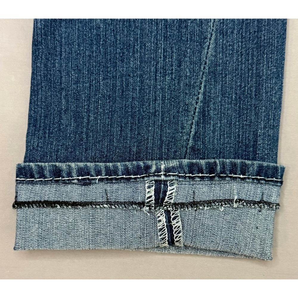 True Religion Womens Joey Mid Rise Super T Flap Flare Jean 32 *Hemmed - Picture 7 of 8